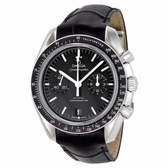 Omega Speedmaster Moonwatch Co-Axial Chronograph Black Dial Leather Men's Watch 311.33.44.51.01.001