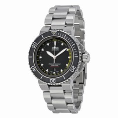 Oris Aquis Depth Gauge Black Dial Stainless Steel Men's Watch 733-7675-4154SET