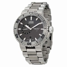 Oris Aquis Grey Dial Titanium Automatic Men's Watch 743-7664-7253MB