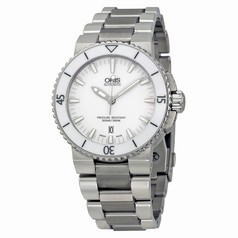 Oris Aquis White Dial Stainless Steel Automatic Men's Watch 733-7653-4156MB