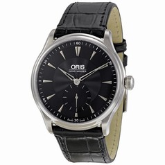 Oris Artelier Black Guilloche Dial Men's Watch 396-7580-4054LS