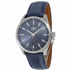 Oris Artix Automatic Blue Dial Leather Men's Watch 733-7642-4035LS