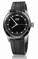 Oris Artix GT Date Diamonds Black Rubber Unisex Watch 01 733 7671 4494-07 4 18 20FC