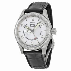 Oris Big Crown Automatic Silver Dial Black Leather Men's Watch 745-7688-4061LS