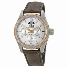 Oris Big Crown Complication Silver Dial Brown Leather Men's Watch 01 582 7678 4361-07 5 20 77FC