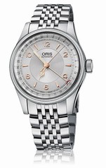 Oris Big Crown Original Pointer Date Silver Guilloche Dial Stainless Steel Men's Watch 01 754 7696 4061-07 8 20 30