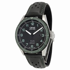 Oris Calobra GT Limited Edition Automatic Black Dial Black Leather Men's Watch 735-7706-4494SET
