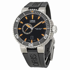Oris Divers Small Seconds Automatic Black Dial Steel Men's Watch 743-7673-4159RS
