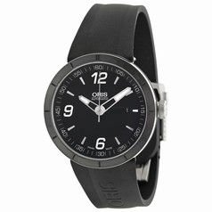Oris TT1 Black Dial Black Rubber Strap Automatic Men's Watch 735-7651-4174RS