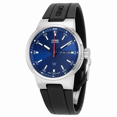 Oris Williams F1 Day Date Blue Dial Black Rubber Men's Watch 735-7716-4155RS