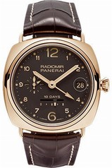 Panerai 10 Days GMT Oro Rosso Automatic Rose Gold Men's Watch PAM00497