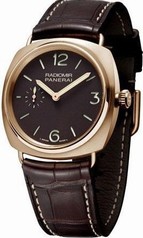 Panerai Radiomir Oro Rosso Brown Dial 18kt Rose Gold Brown Leather Men's Watch PAM00336