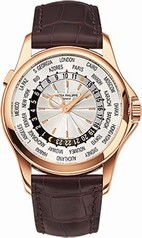 Patek Philippe Complications Mechanical Silver Dial Leather Men's Watch 5130R-018