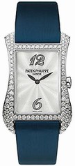 Patek Philippe Gondolo Serata 18kt White Gold Diamond Blue Ladies Watch 4972G