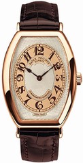 Patek Philippe Gondolo Silver Brown Dial 18kt Rose Gold Brown Leather Men's Watch 5098R