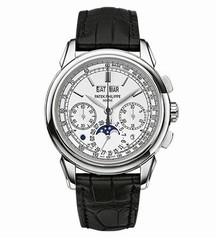 Patek Philippe Grand Complications Silver Dial Chronograph 18K White Gold Men's Watch 5270G-018