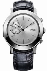 Piaget Altiplano Mechanical Silver Dial Black Leather Men's Watch G0A35152