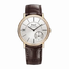 Piaget Altiplano Silver Dial 18K Rose Gold Diamond Men's Watch G0A38139