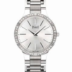 Piaget Dancer Silver Dial White Gold Bracelet Diamond Ladies Watch G0A38052