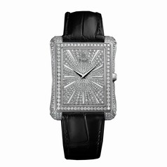 Piaget Emperador Diamond Pave Dial 18K White Gold Automatic Men's Watch GOA33075