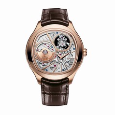 Piaget Emperador Skeleton Dial 18K Rose Gold Automatic Men's Watch G0A38042