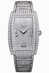 Piaget Limelight Diamond Pave Dial 18kt White Gold Diamond Ladies Watch GOA36195
