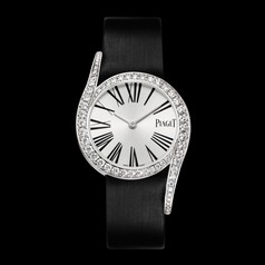 Piaget Limelight Gala Silver Diamond Dial Satin Ladies Watch GOA38160