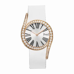 Piaget Limelight Silver Dial 18kt Rose Gold Diamond Ladies Watch GOA38161