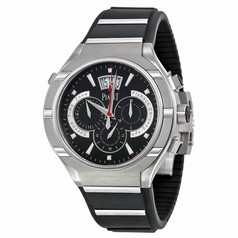 Piaget Polo Chronograph Automatic Black Dial Rubber Men's Watch G0A34002