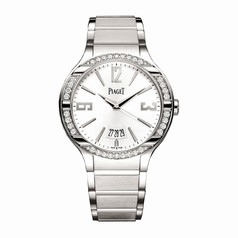 Piaget Polo Silver Dial 18K White Gold Diamond Men's Watch GOA36223
