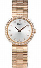 Piaget Traditional Silver Dial 18K Rose Gold Diamond Ladies Watch G0A37042