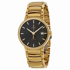 Rado Centrix Automatic Black Dial Yellow Gold-Plated Stainless Steel Men's Watch R30279153