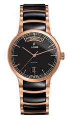 Rado Centrix Black Dial Rose Gold PVD and Ceramic Automatic Men's Watch R30158172