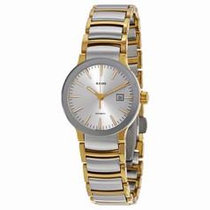 Rado Centrix Silver Dial Two Tone Stainless Steel Ladies Watch R30530103