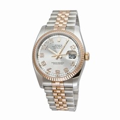 Rolex Datejust Silver Concentric Arabic Dial Jubilee Bracelet Two Tone Men's Watch 116231SCAJ