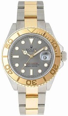 Rolex Yachtmaster Grey Index Dial Oyster Bracelet Two Tone Men's Watch 16623GYSO