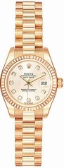 Rolex Datejust 18k Rose Gold Ladies Watch 179175RDP