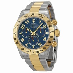 Rolex Cosmograph Daytona Blue Dial Stainless Steel and 18kt Yellow Gold Men's Watch 116523BLAO