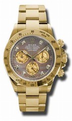 Rolex Cosmograph Daytona Dark Yellow Mother of Pearl Dial 18kt Yellow Gold Men's Watch116528BKYMDO