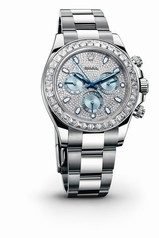 Rolex Cosmograph Daytona Diamond Pave Dial Platinum Men's Watch 116576TBR