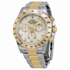 Rolex Cosmograph Daytona Mother of Pearl Diamond Dial Oyster Bracelet Watch 116523MDO