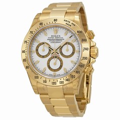 Rolex Cosmograph Daytona White Index Dial Oyster Bracelet Men's Watch 116528WSO