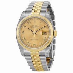 Rolex Datejust Automatic Champagne Dial Stainless Steel and 18kt Yellow Gold Men's Watch 116203CRJ