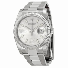 Rolex Datejust Automatic Diamond Silver Jubilee Dial Stainless Steel Watch 116234SJADO