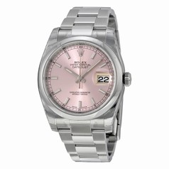 Rolex Datejust Automatic Pink Dial Stainless Steel Men's Watch 116200PSO