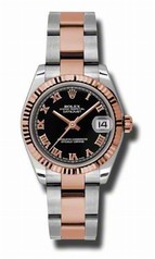 Rolex Datejust Automatic Stainless Steel and 18kt Rose Gold Ladies Watch 178271BKRO