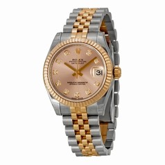 Rolex Datejust Automatic Stainless Steel and 18kt Rose Gold Ladies Watch 178271PDJ