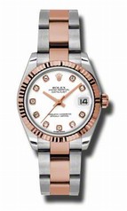 Rolex Datejust Automatic Stainless Steel and 18kt Rose Gold Ladies Watch 178271WDO