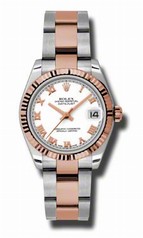Rolex Datejust Automatic Stainless Steel and 18kt Rose Gold Ladies Watch 178271WRO