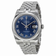 Rolex Datejust Blue Dial Stainless Steel Jubilee Bracelet Men's Watch 116200BLRJ